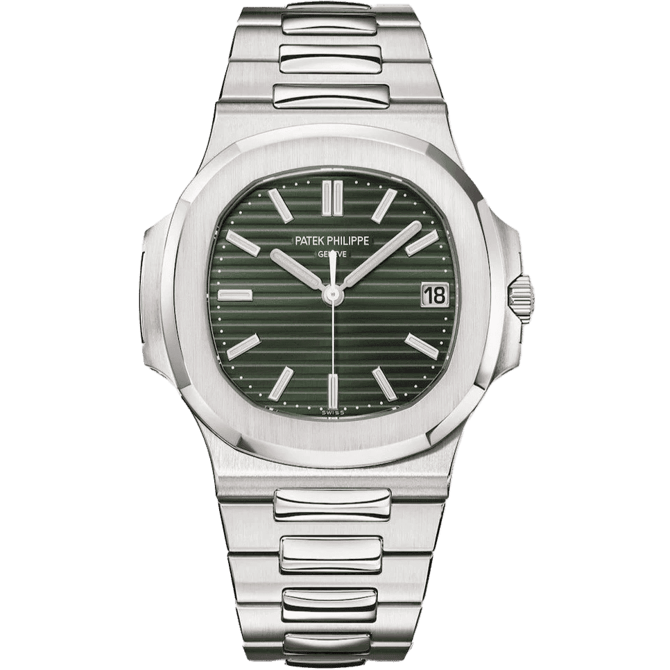 Patek Philippe Nautilus Sunburst Olive-Green Dial 40mm